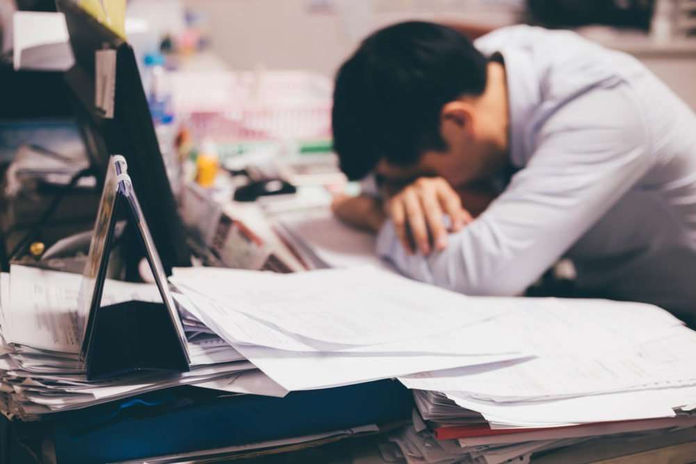 Stressed person