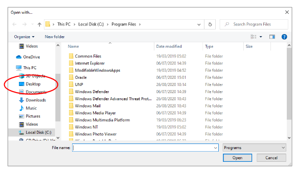 Go to the Desktop (associate .case with Casedo app)