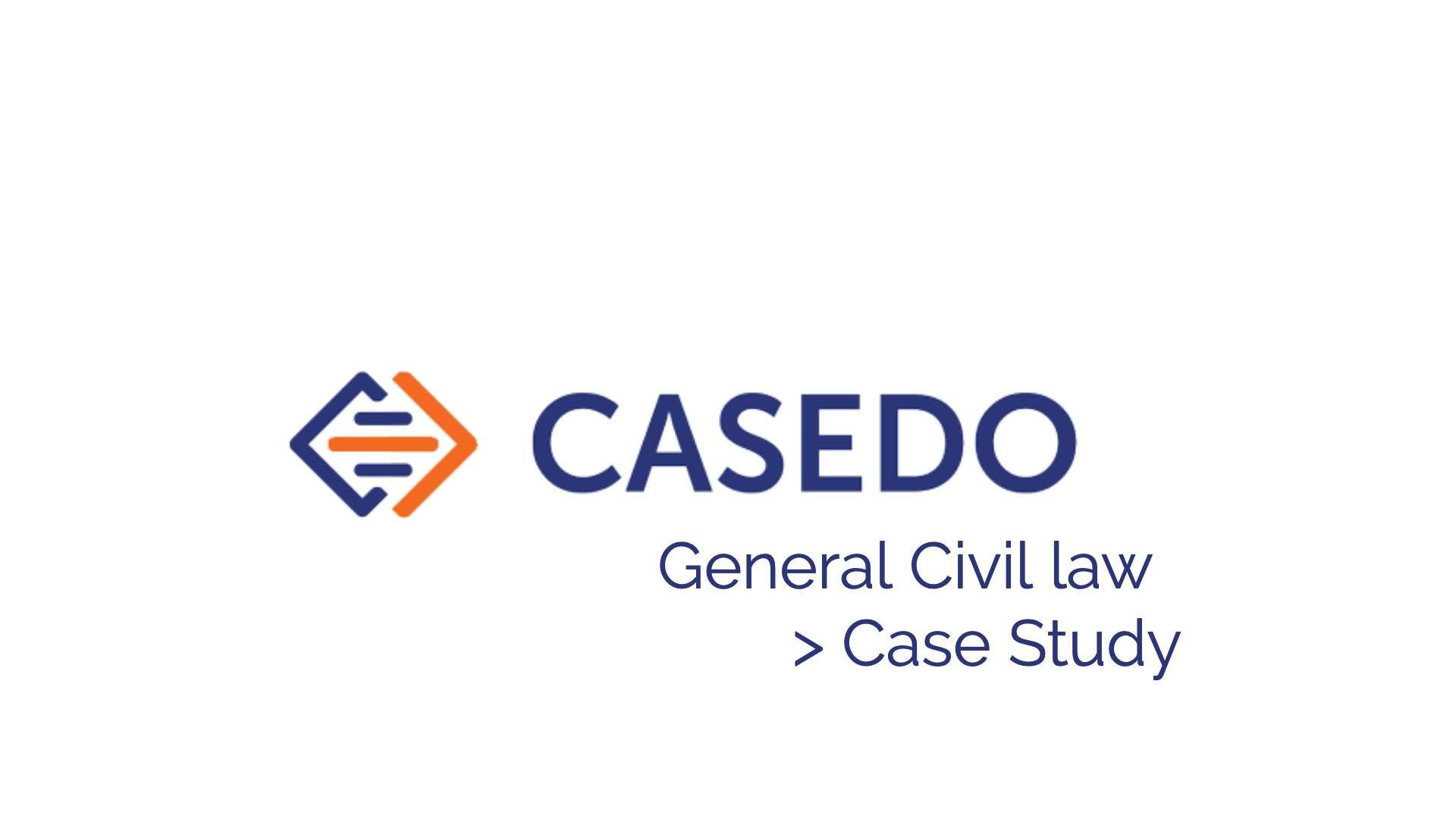 Case Study: General civil law