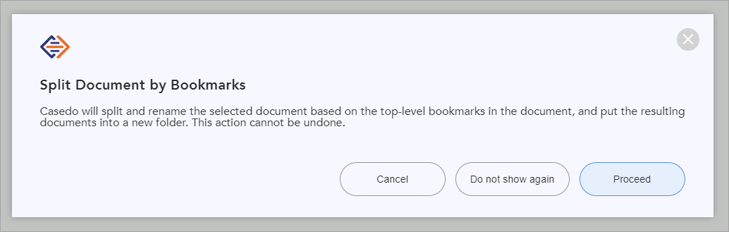 A screenshot of a screen with the word'split documents by spreadsheets'.